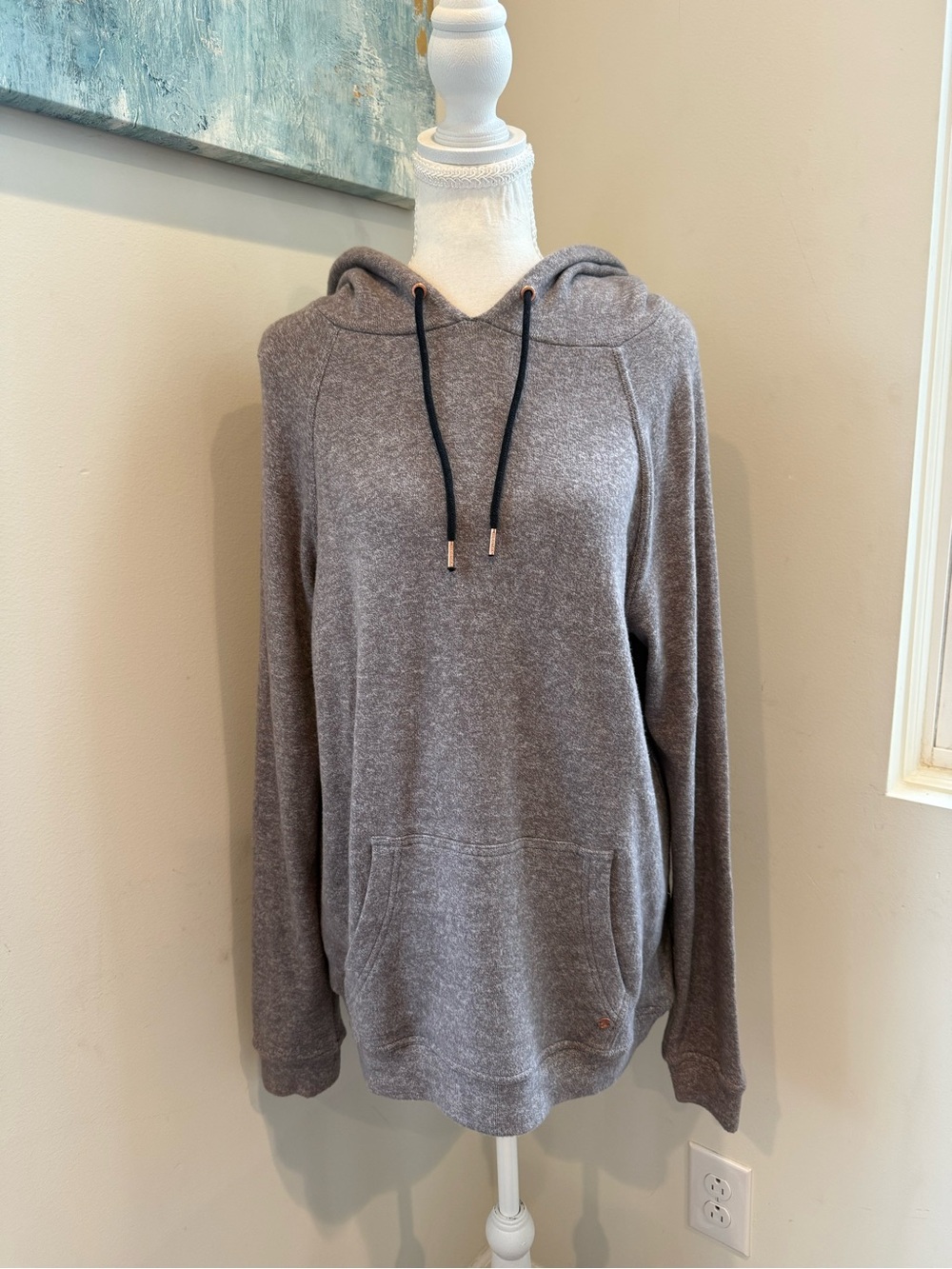Volcom Gray Cozy Hooded Pullover Medium